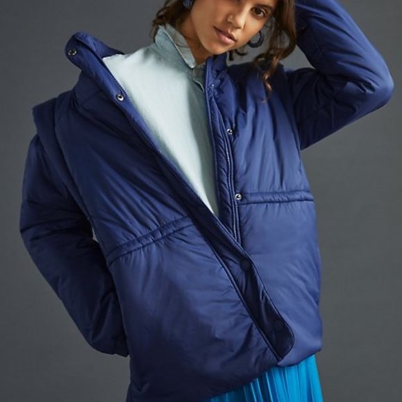 Anthropologie X Maeve Snap-Sleeve Puffer Jacket